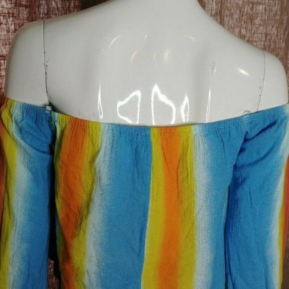 BCBGeneration Off The Shoulder Stripe Top Size XS - Picture 7 of 13
